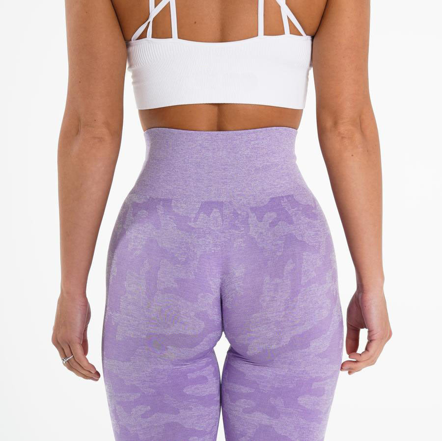 Snowflake Camouflage Seamless Yoga Pants – High Waisted Leggings FitiqueFit