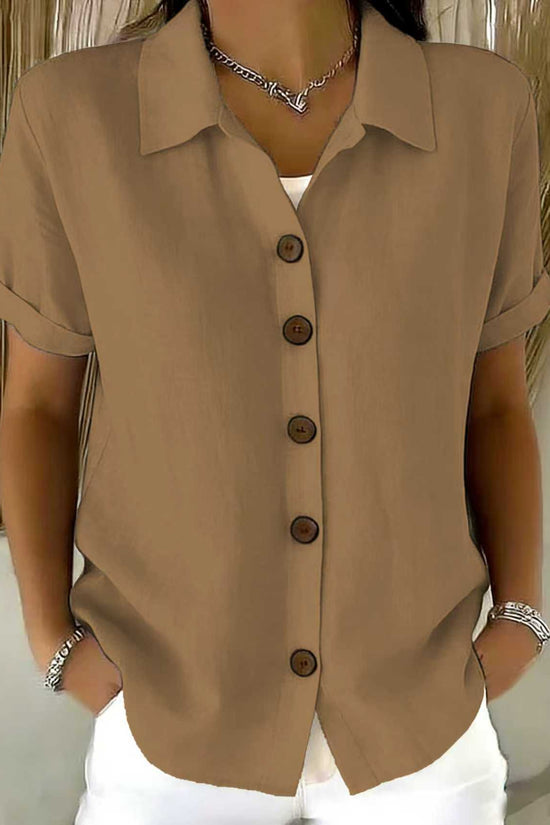 Collar short sleeved top 