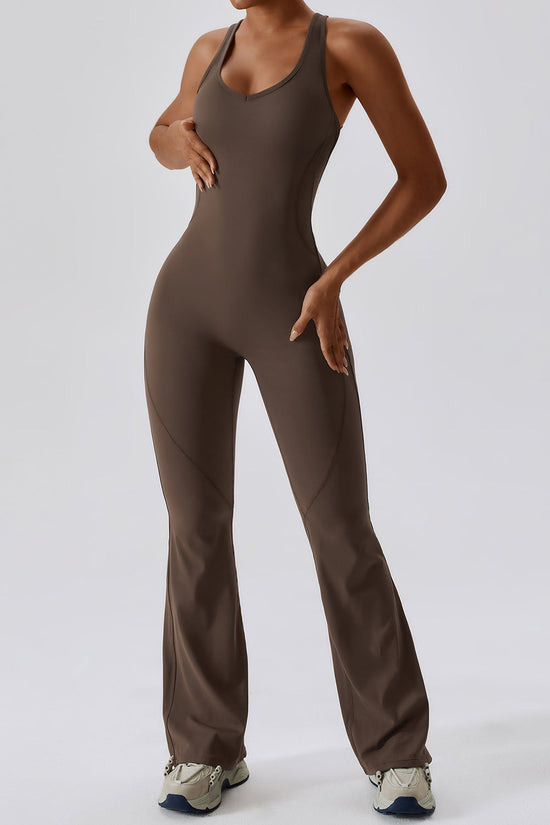 Women's Sleeveless Slim-Fit Long Pants Jumpsuit – Casual Sport Style 