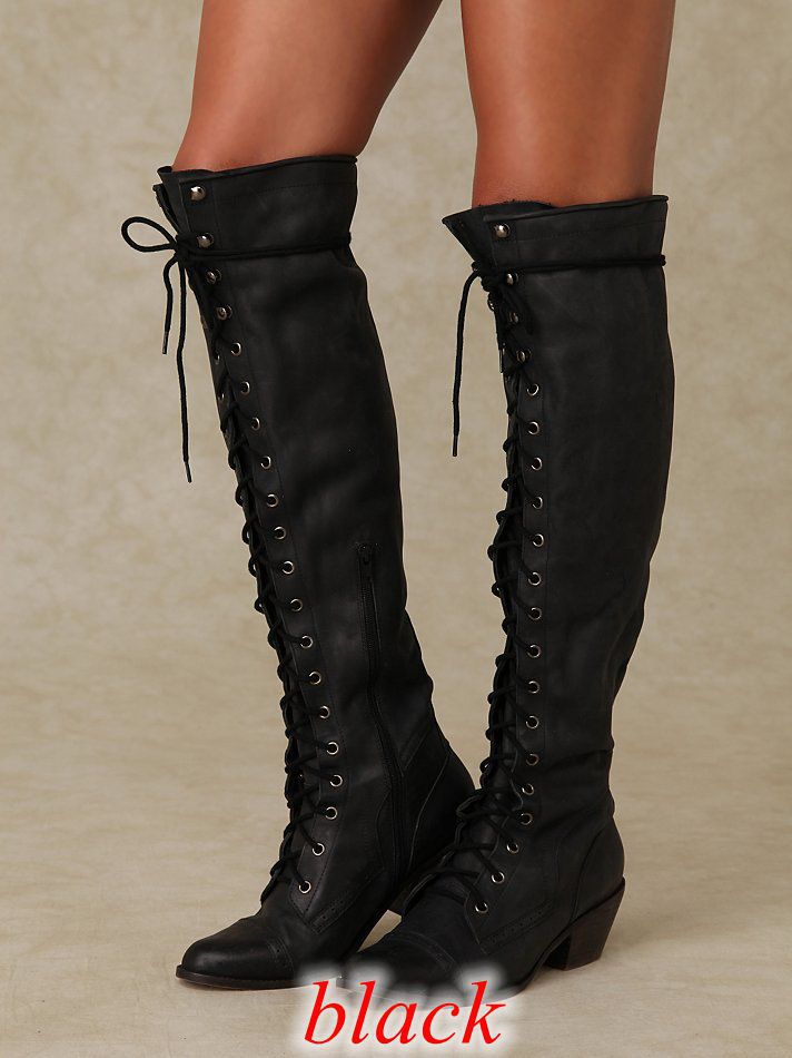 Women’s Over-the-Knee Boots – Round Toe Stylish Tall Winter Boots - FitiqueFit