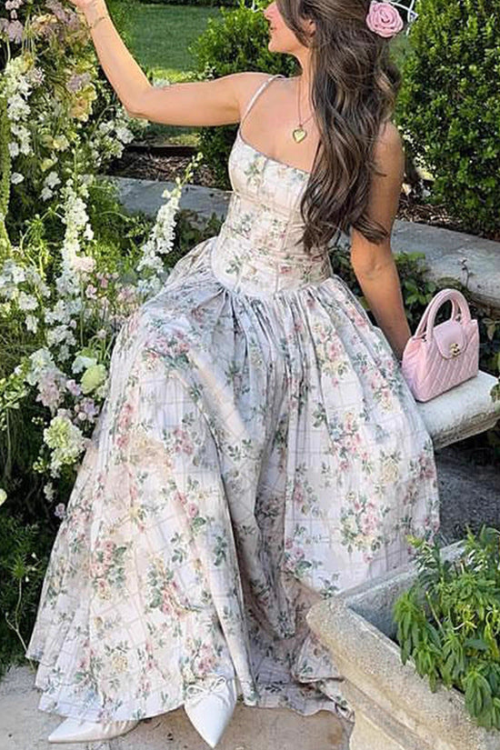 Sexy Printed Strapless Dress Summer Fitted Backless Long Dress Elegant High-End Style Beautiful Summer Dress 
