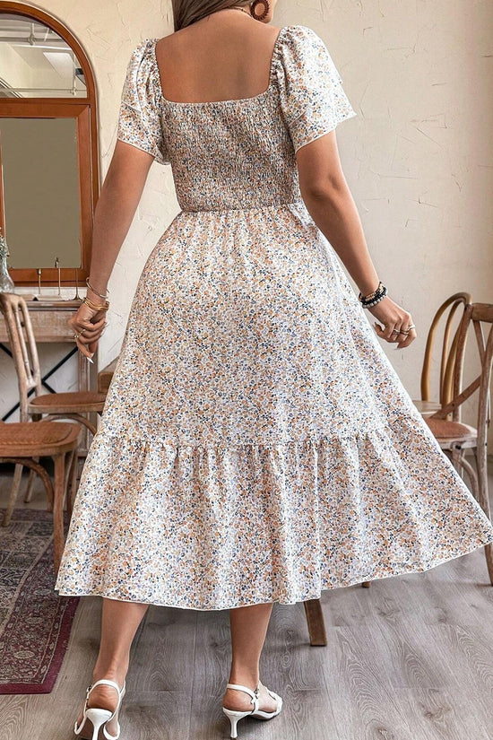 Plus Size Backless Midi Dress – Elegant Pleated Summer Party Dress CJ US