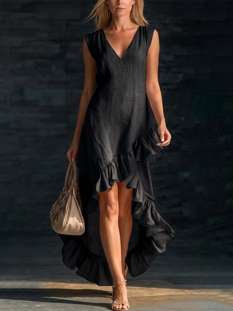 New Cotton-linen Long Dress For Women 