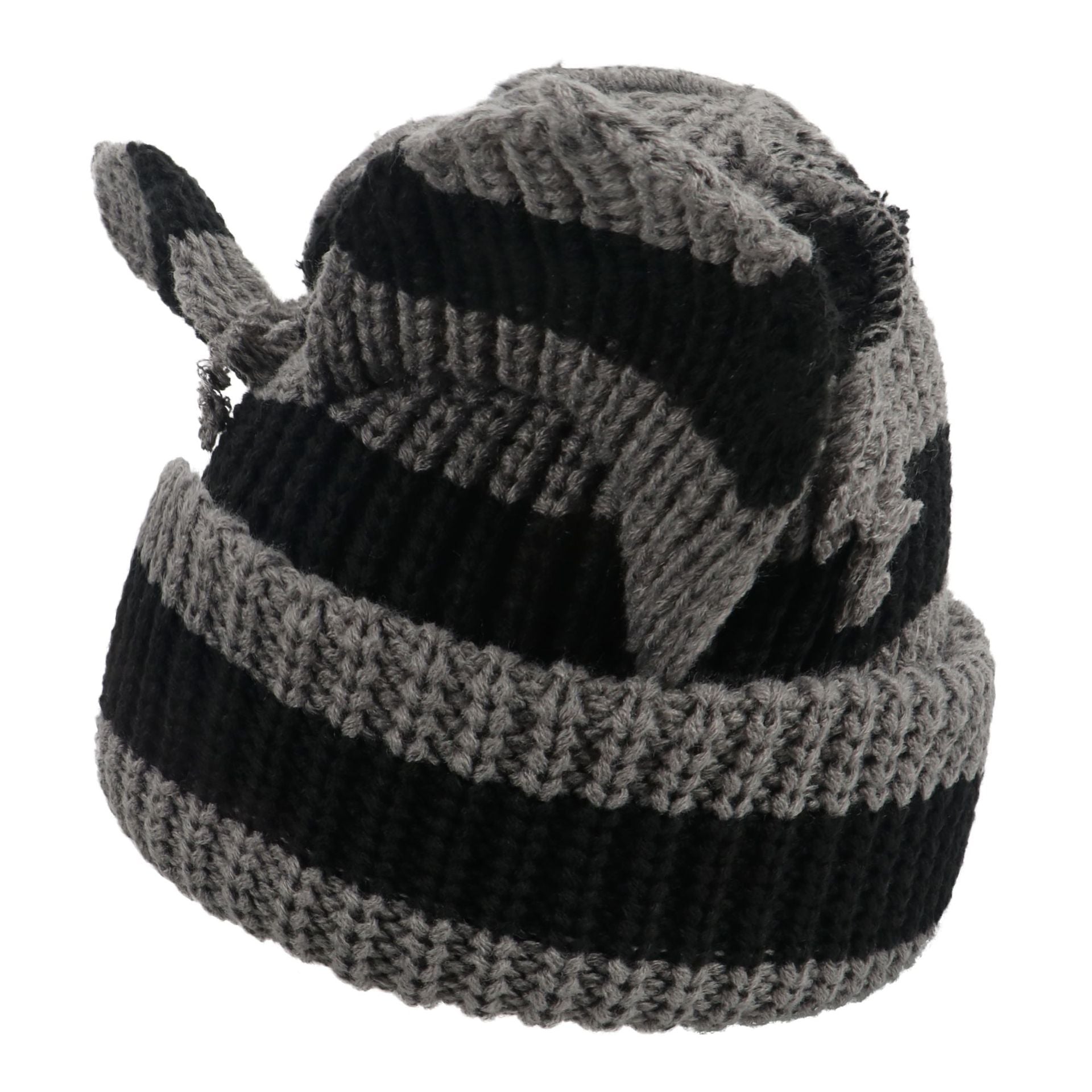 Women’s Thickened Acrylic Knitted Hat with Devil Ears | Cozy Beanie 