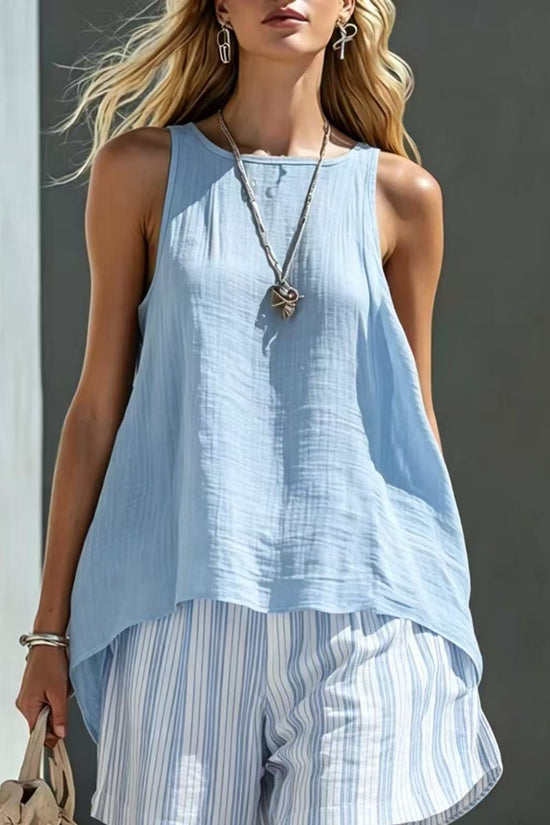 Solid Color V-Neck Long-Sleeve Shirt Womens Loose-Fitting Button-Up Top 