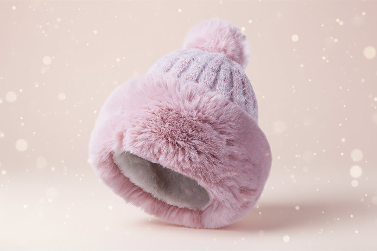 Women’s Winter Princess Mongolian Hat – Warm Plush Fur Fashion Hat - FitiqueFit