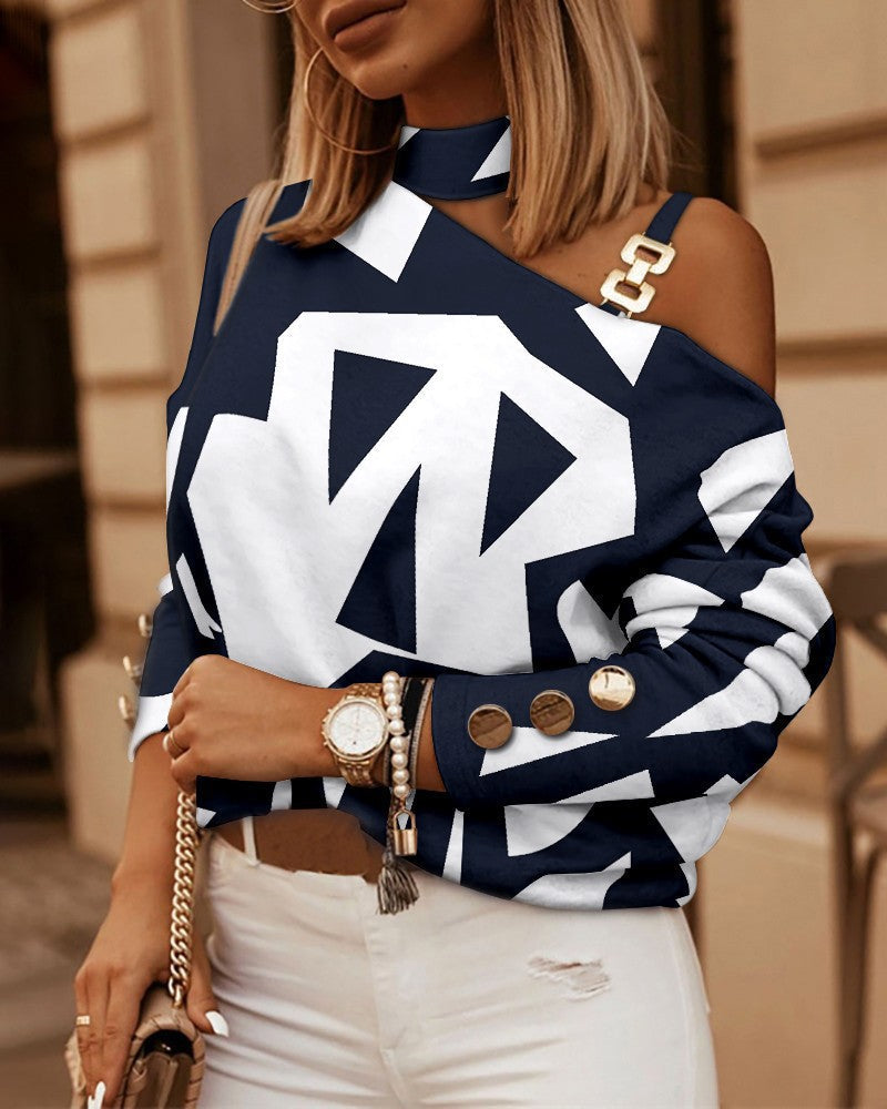Women's Elegant Zip-Front Blouse 