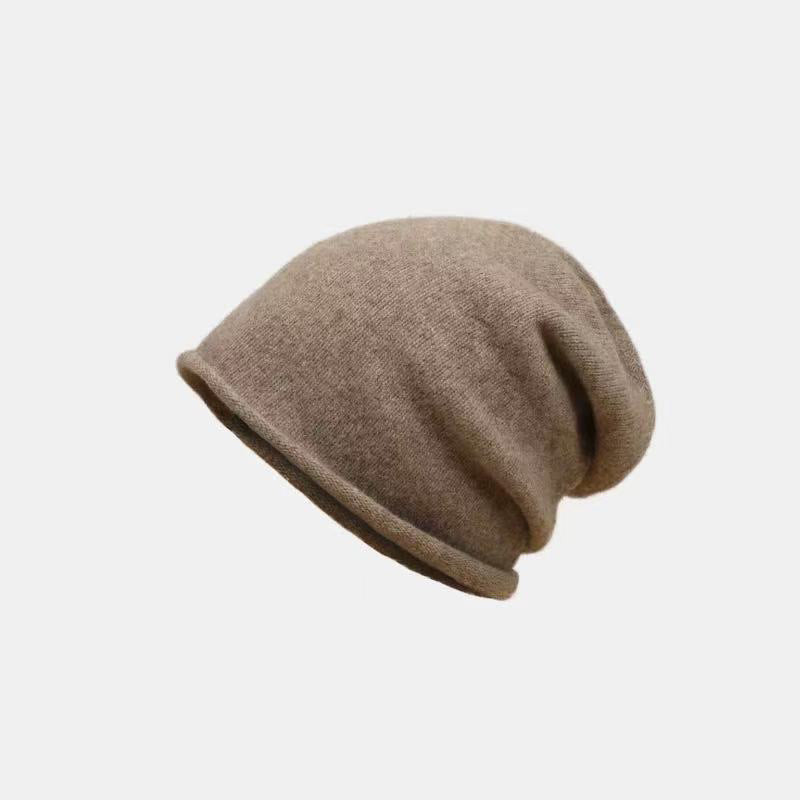 Women’s Stacking Beanie Hat – Soft Curling Knit Hat for Autumn & Winter - FitiqueFit