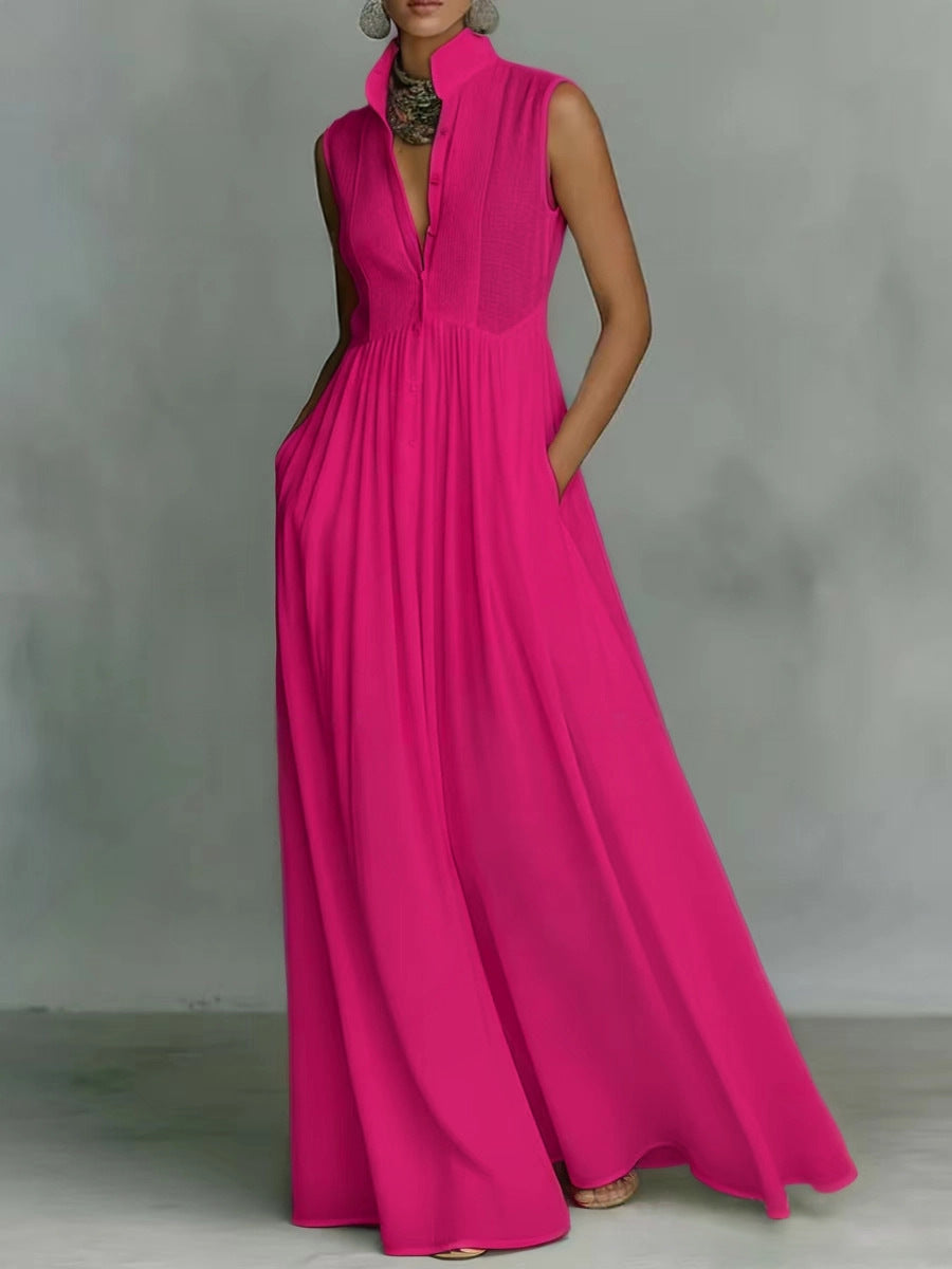 Long Vacation-style French-colored Dress 