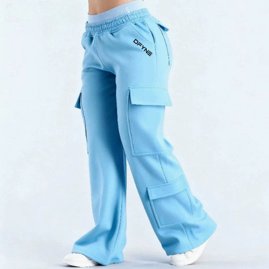 Fashionable Solid-Colored Casual All-Match Pants With Pockets 