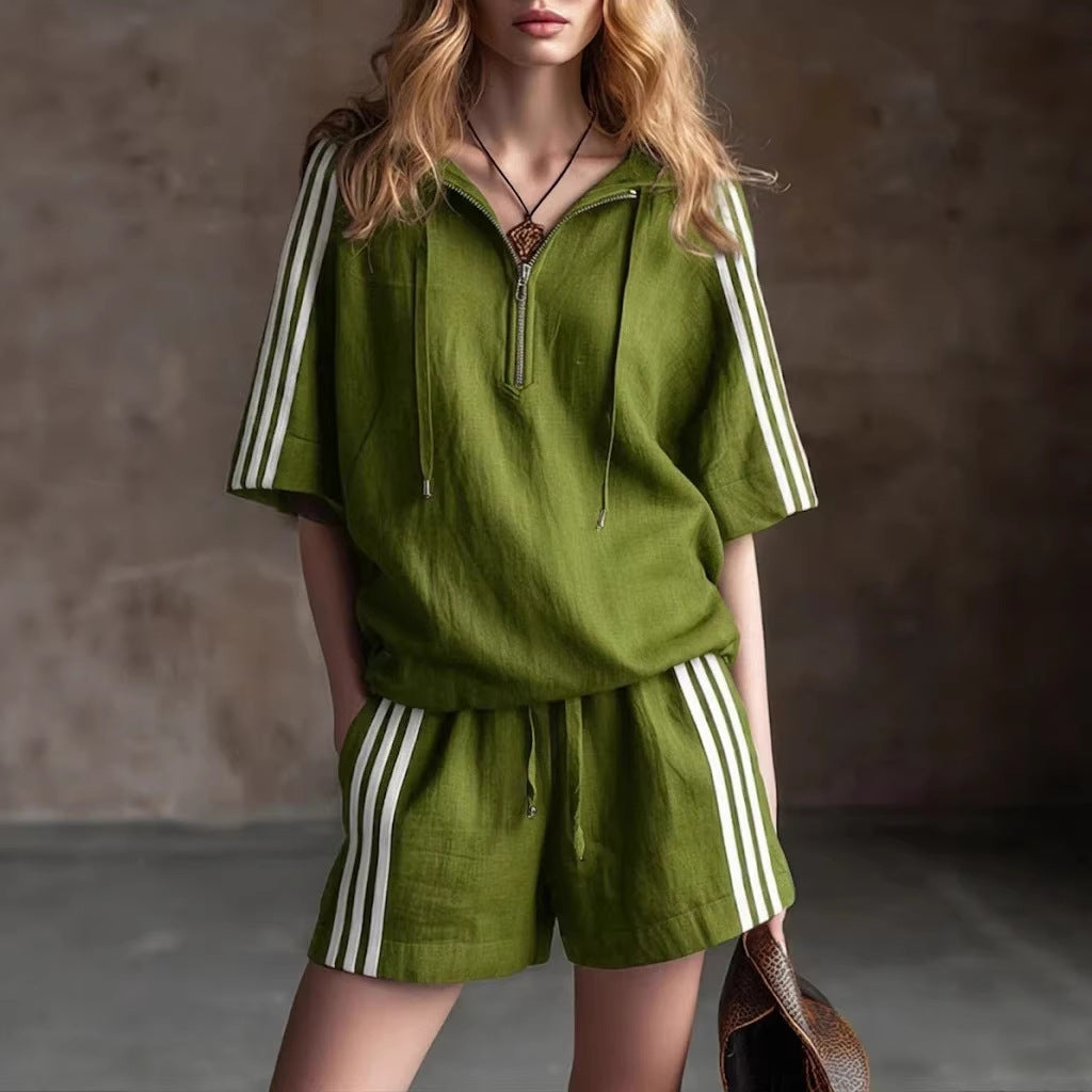 Casual Loose-fitting Two-piece Sportswear Set 