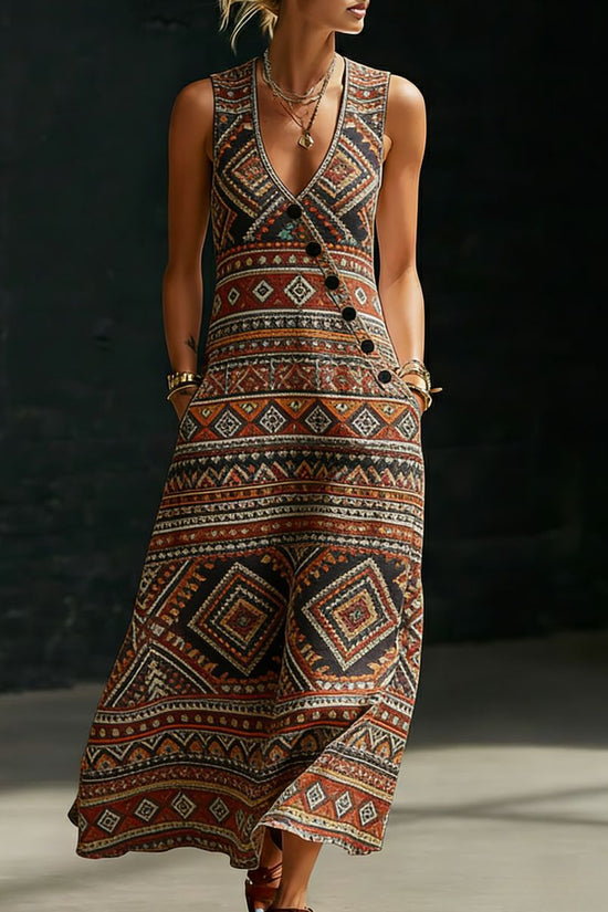 Loose-fitting V-neck Cross-over Shirt And Wide-leg Pants 