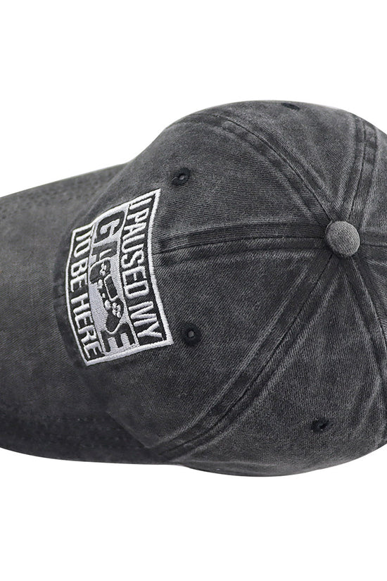 I Paused My Game to Be Here Adjustable Baseball Cap 
