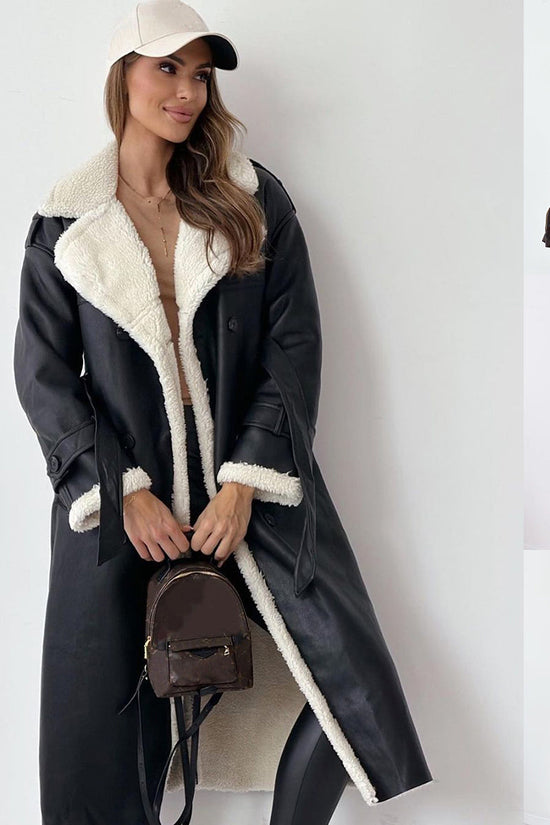 Winter Jacket With Belt Fashion Double Breasted Lapel Windbreaker Women's Long Trench Coat Mid-length Overcoat Clothing 