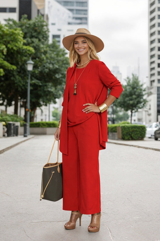2025 Women's Three Piece Set, Women's Set, Loose Set, Suitable For All Seasons CJ US