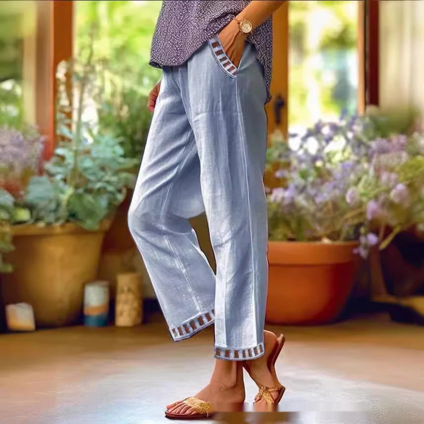 European And American Women's Simple Casual Pants 