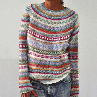 Women’s Fashionable Pullover Sweater Top | Cozy Everyday Knit 
