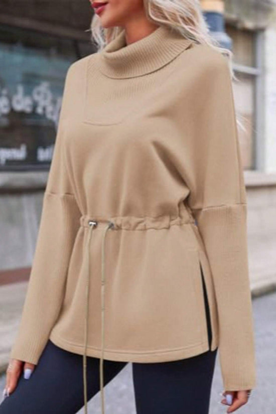 Women’s Turtleneck Fleece Sweatshirt CJ US