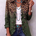  Army Green Leopard Print