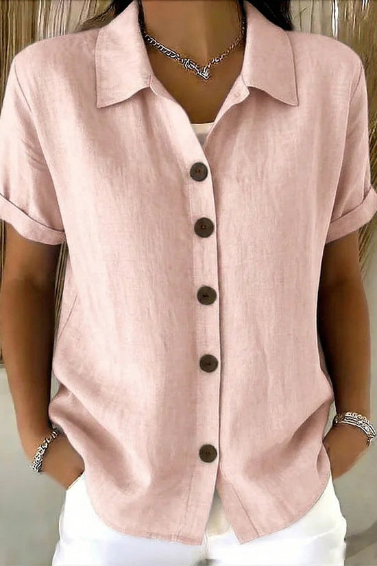 Collar short sleeved top 