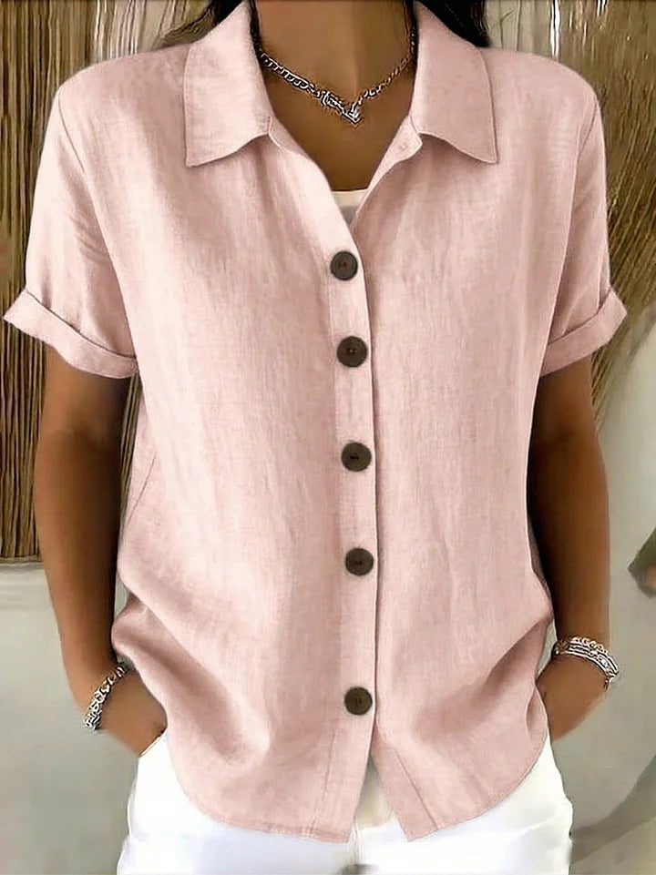 Collar short sleeved top 