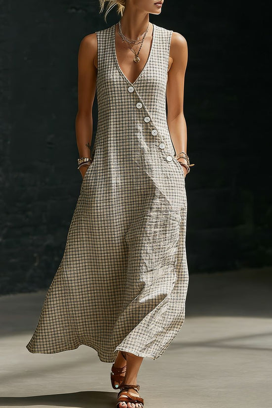 Loose-fitting V-neck Cross-over Shirt And Wide-leg Pants 