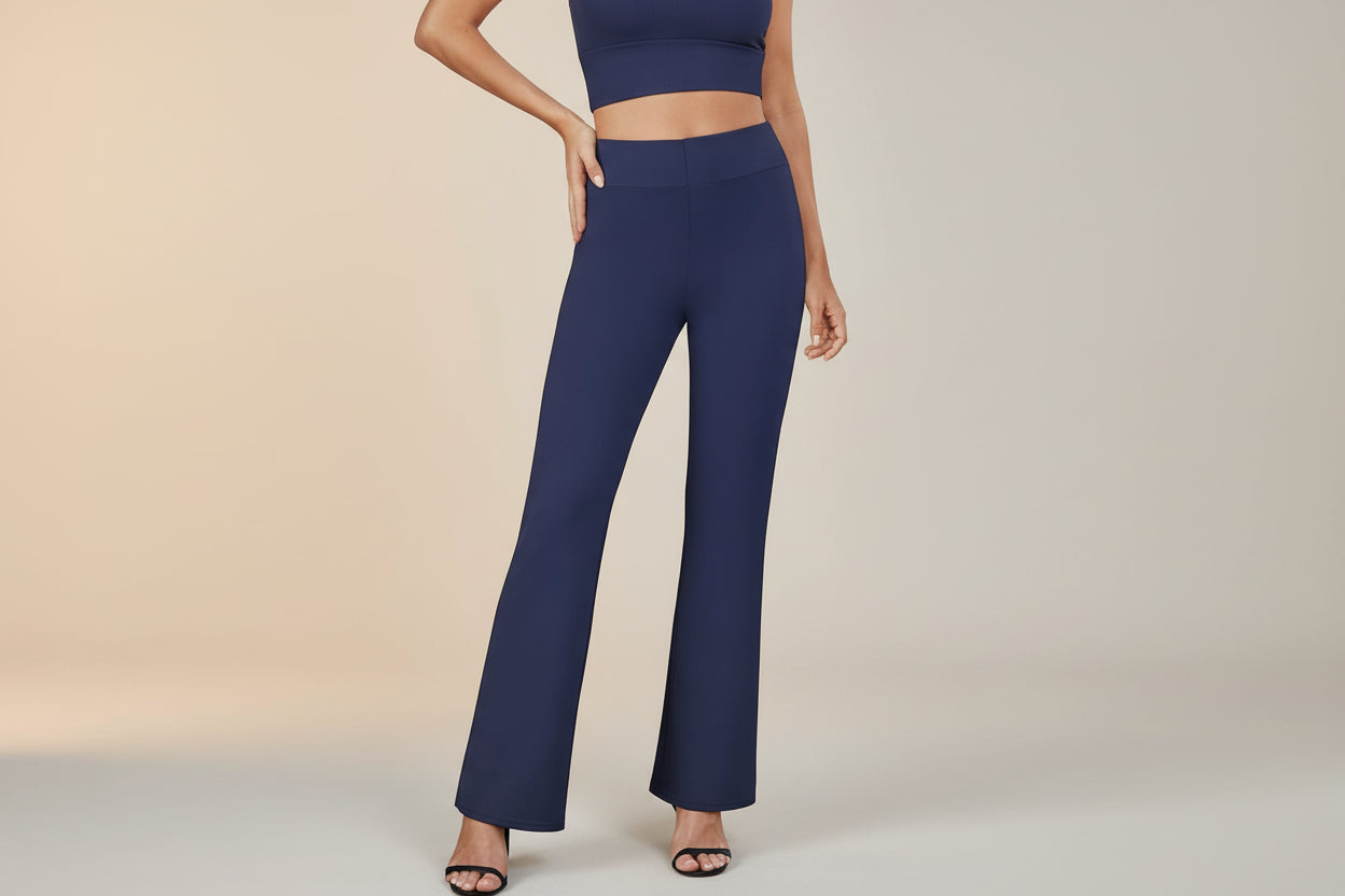 Business-casual High-waisted Stretch Trousers 