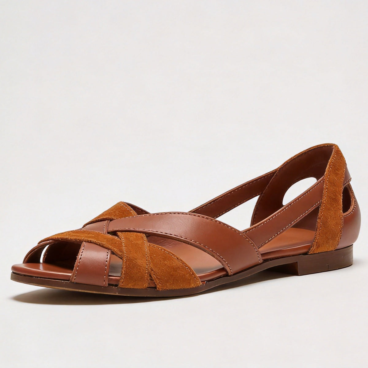 Made to order ships in 3–5 days Hollow-out Birdcage Flat Sole Breathable Mesh Sandals Beach Shoes 