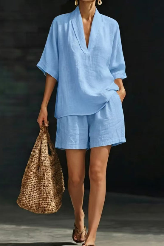 Summer Casual Loose Two-piece Set Fashionable Beach Wear 