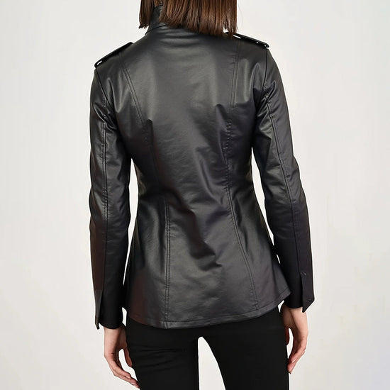 “Vintage Style PU Jacket — Mid-Length Open Cardigan Coat” CJ US