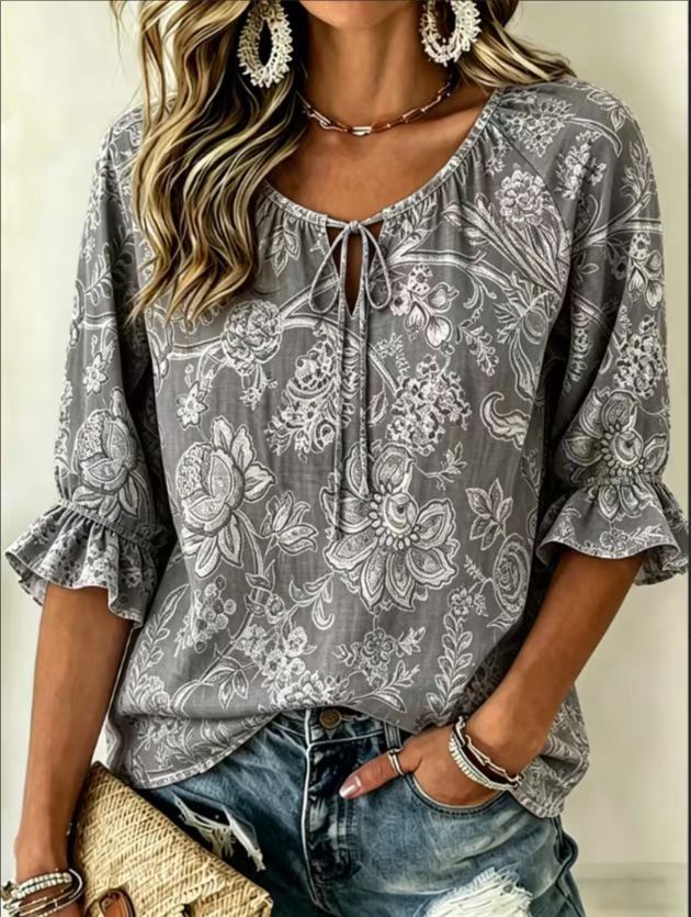 Cross-border Foreign Trade Springsummer Everyday Casual Collar Shirt 