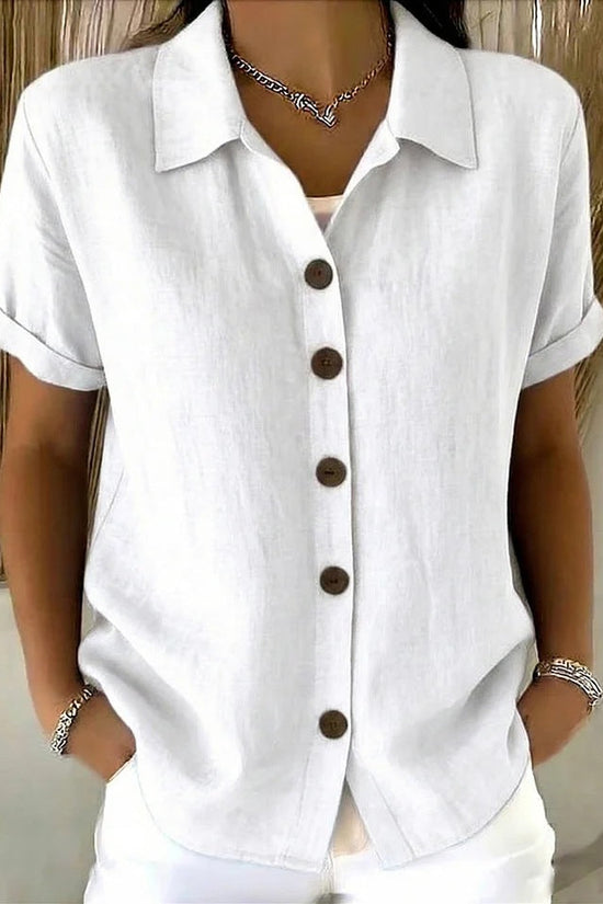 Collar short sleeved top 