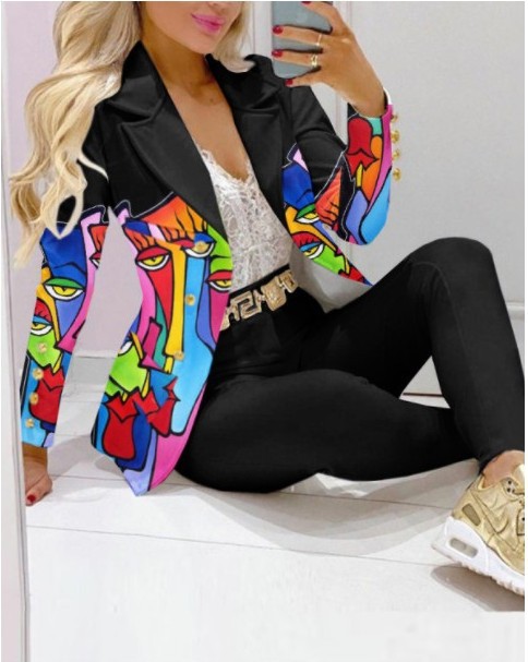 Casual Fashion Set Women's Suit Pink Suit Yellow Brown Striped Dotted Chain 