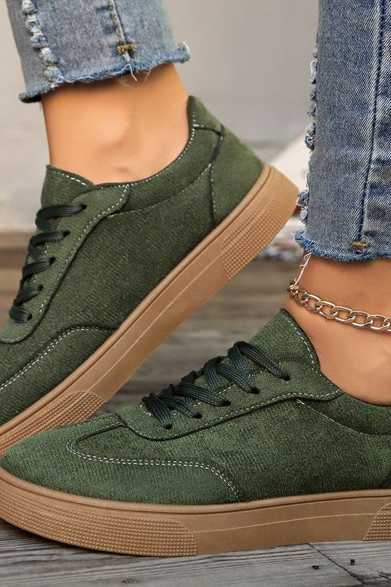 Round Toe Elegant Student Casual Lace Up Shoes CJ
