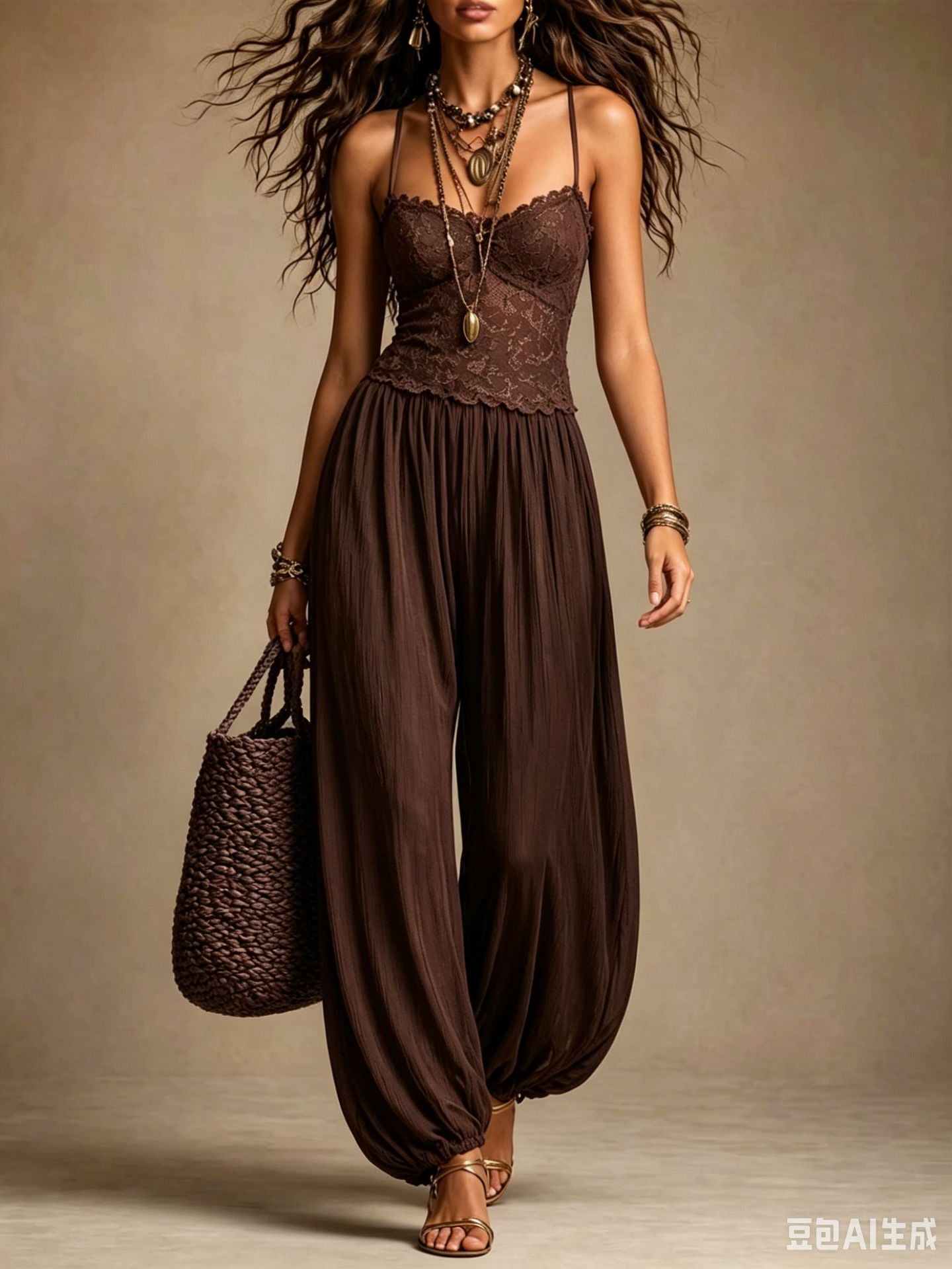 New Strap Fashion Sexy Casual Loose Mood Comfortable Jumpsuit 