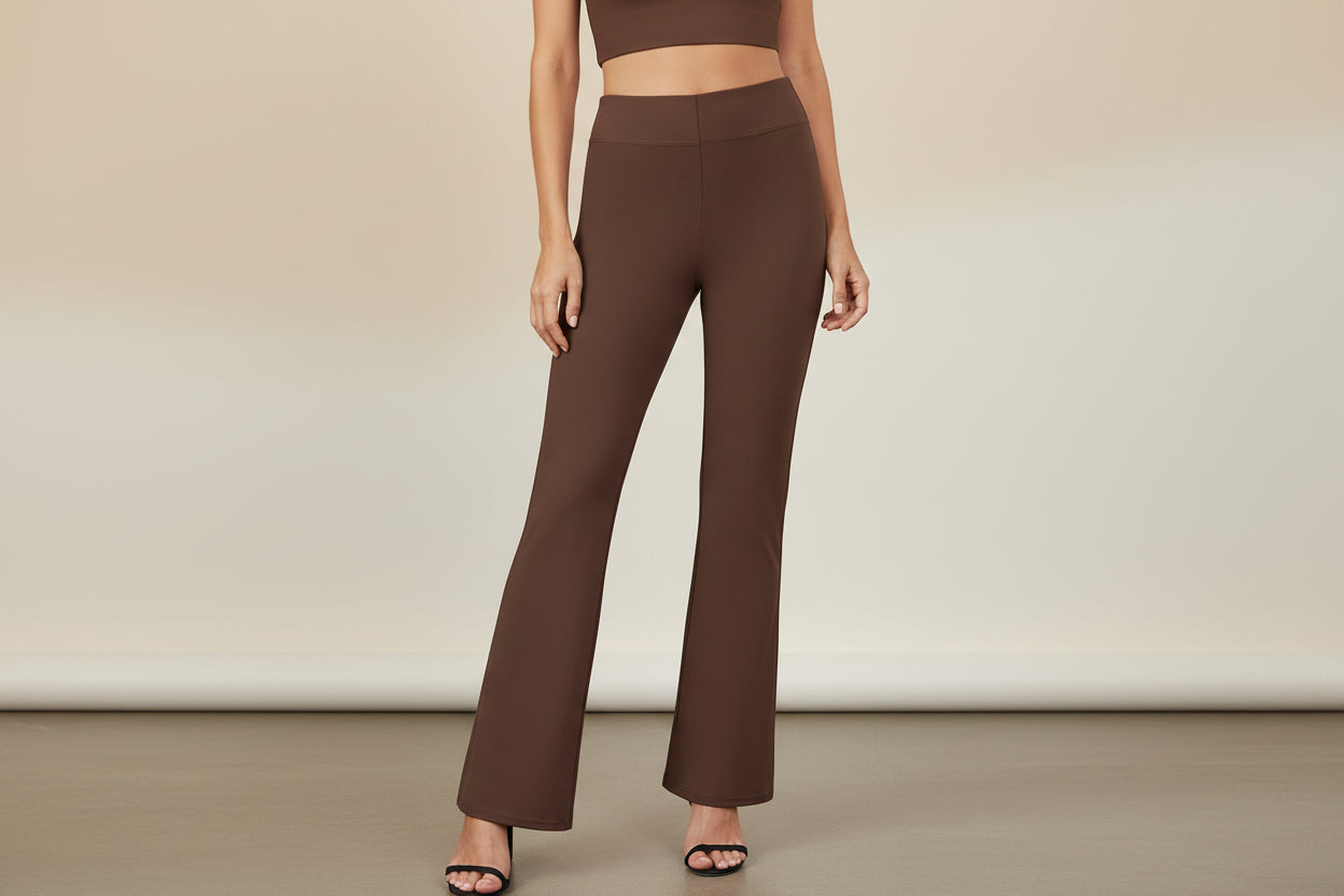 Business-casual High-waisted Stretch Trousers 
