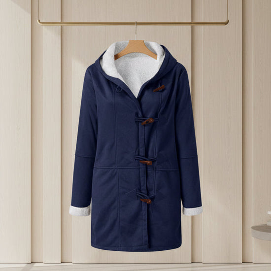 Winter Jackets For Women Sherpa Lined Jacket Women Duffle Toggle Coat Hooded Fleece Jacket CJ US