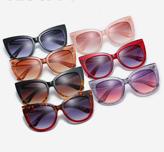 Star Style Luxury Sunglasses Women Oversized Cat Eye Sunglasses eprolo
