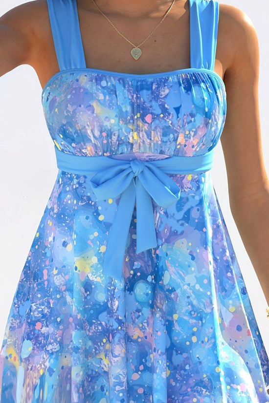 Pastel‑Splash Bow‑Tie Swim Dress CJ US