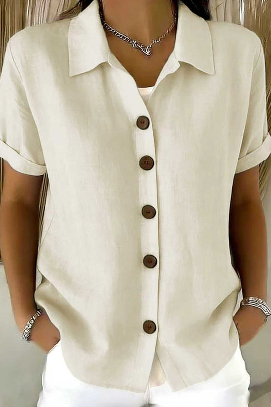 Collar short sleeved top 