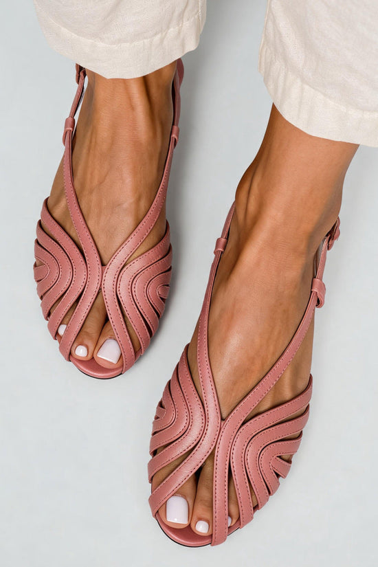 Made to order ships in 3–5 days Low heeled fish mouth strap beach casual women's sandals 