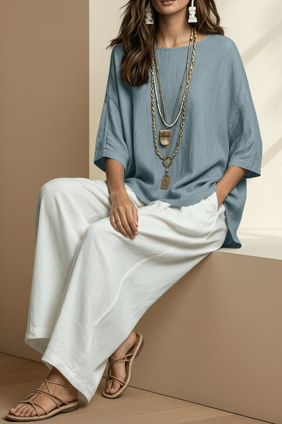 Bohemian Style Loose Elegant Set for Women Casual Vacation Outfit 