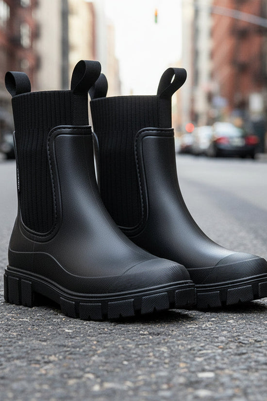 Women’s Waterproof Height-Increasing Rain Boots 