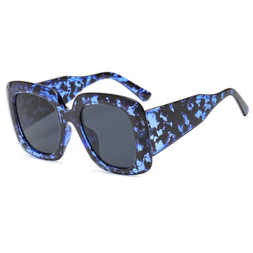 Blue leopard frame
