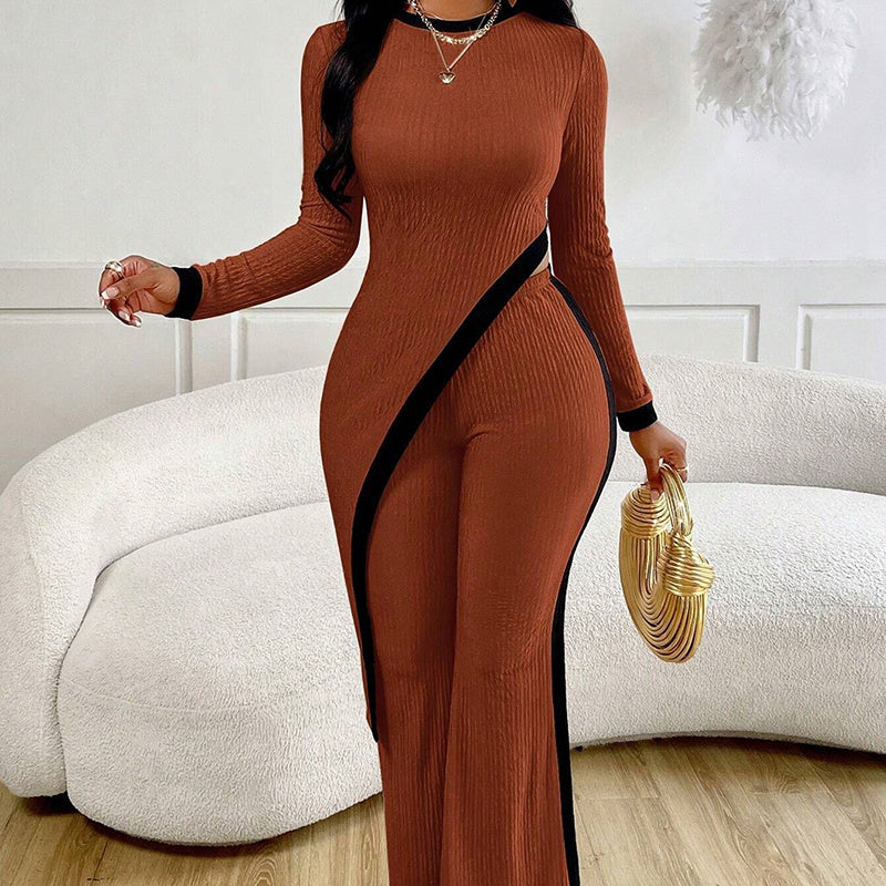 Women’s Asymmetrical Top and Pants Set CJ US