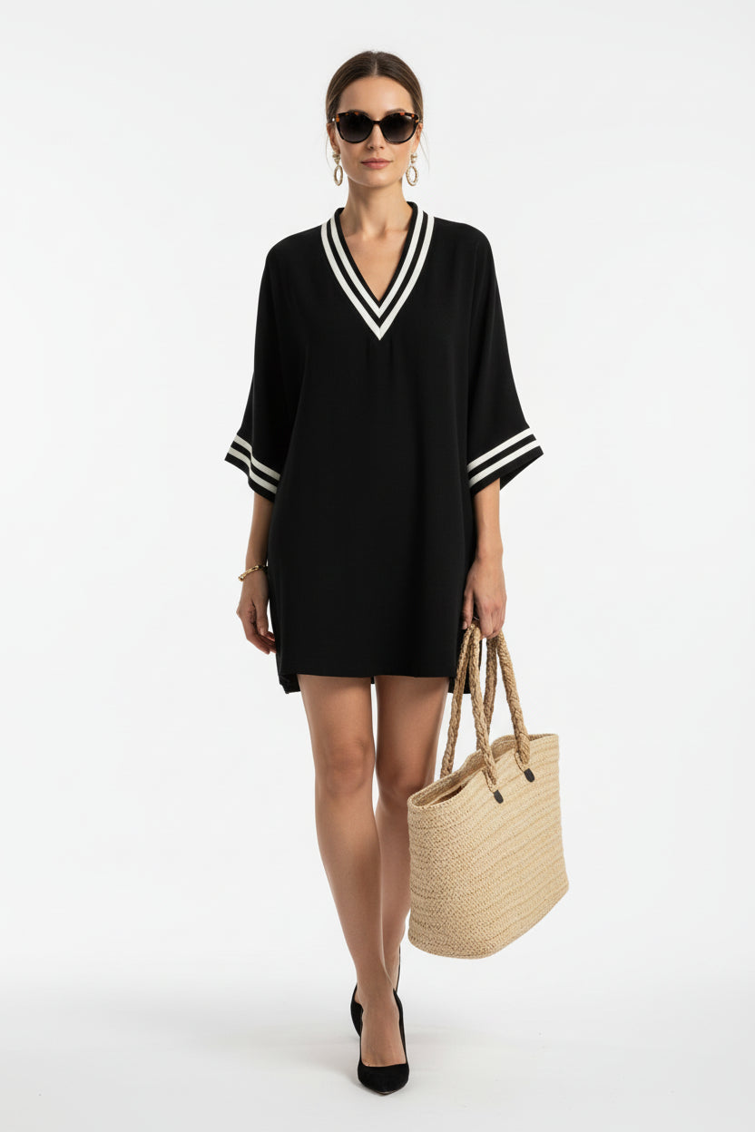Casual And Versatile V-neck Elegant And Fashionable Women's Clothing 