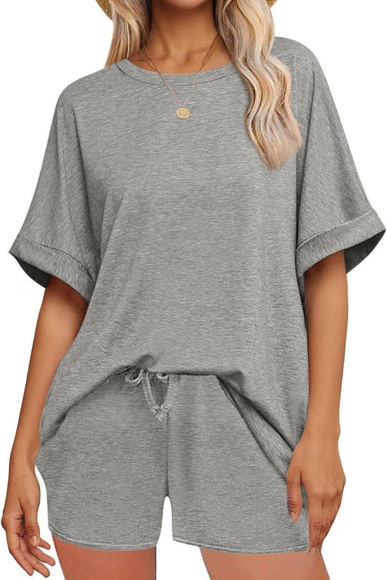 👕 Oversized T-Shirt & Drawstring Shorts Set – Ultimate Casual Comfort FitiqueFit