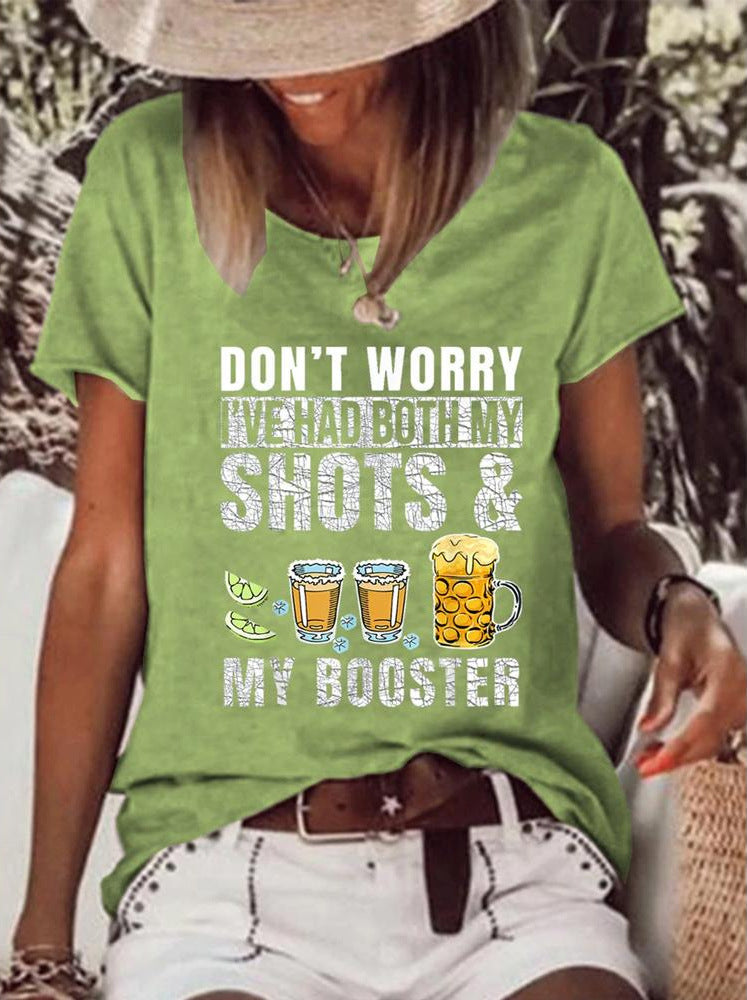 European And American Women's Short Sleeved Shirt 