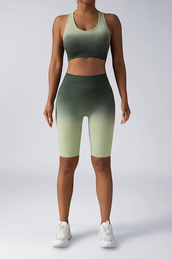 Seamless Women's Activewear Sets – 2-Piece Crop Top & High Waist Shorts/Leggings FitiqueFit