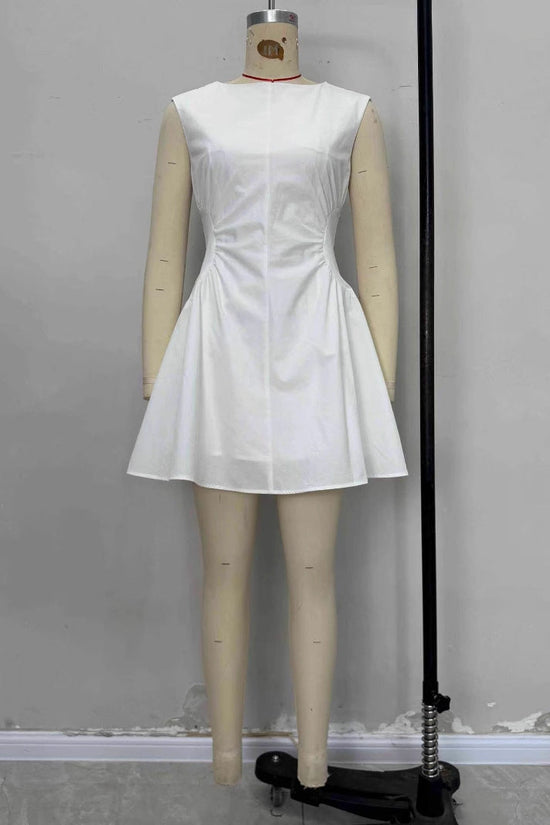 Solid color slim fit dress 